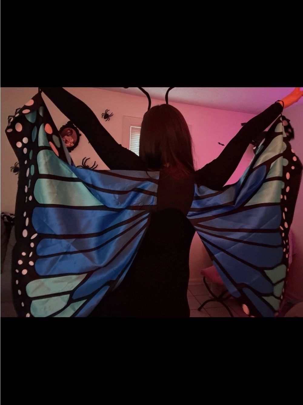 Blue Butterfly Wings Cape